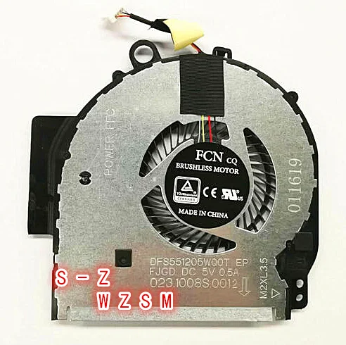 New CPU Cooling Fan Cooler For HP Pavilion X360 14-BA 924281-001 924282-001 DFS551205WQ0T-FJGD NBA-14P FSFTB5M