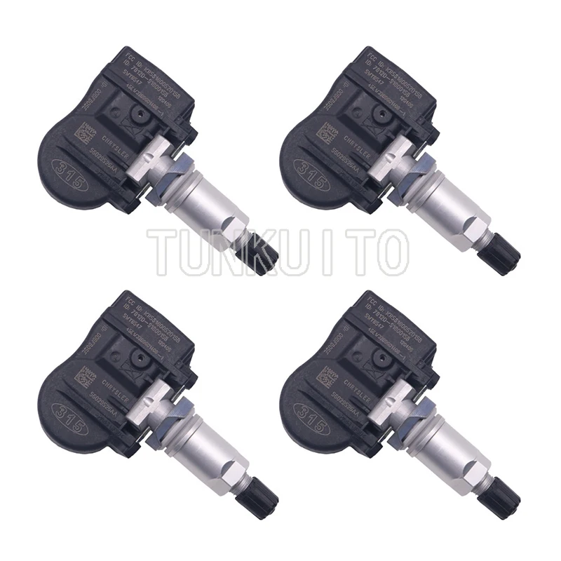 4 pieces 56053030AC  315 MHz Tesla tire pressure sensor for CHRYSLER 200  300 CROSSFIRE PACIFICA  DODGE AVENGER HYUNDAI ELANTRA