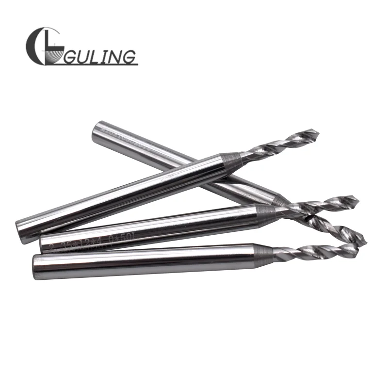 GULING-broca de vástago fijo de aleación de acero de tungsteno, vástago de 4mm, 0,3, 0,4, 0,5, 0,6, 0,7, 0,8, 0,9, 1,0, 1,1, 2,0, 2,2, 3,0, 3,3, 3,4, 3,5, 3,6, 4,0