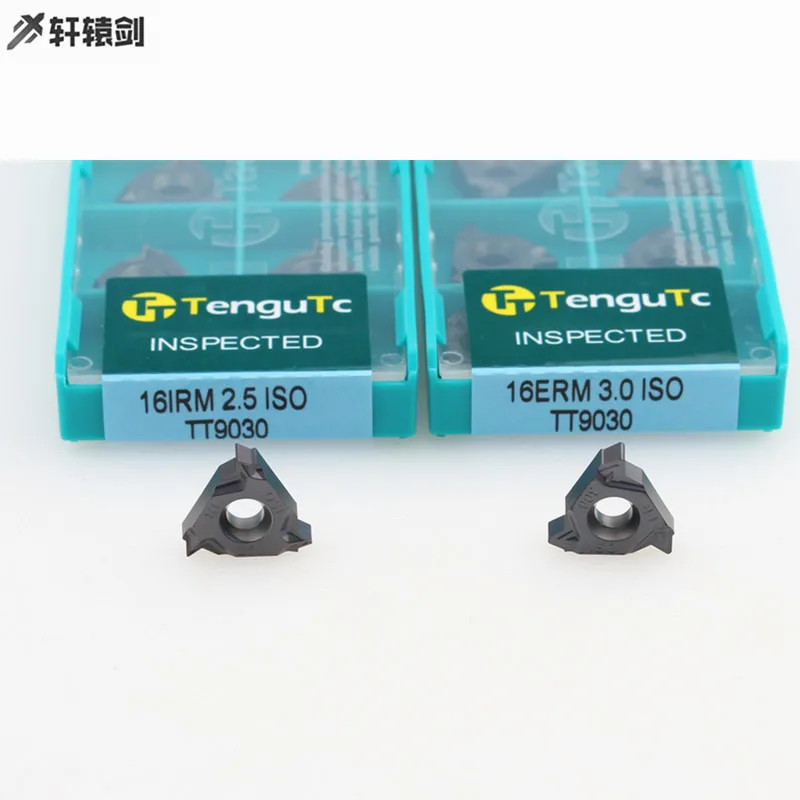 10 Chiếc 16ERM 16IRM 1.01.25 1.5 1.75 2.0 2.5 3.0 ISO TT9030 Carbide Ren Dạng Tiện Bằng Máy CNC Chỉ Dụng Cụ Quay Rau carbide Lưỡi Dao