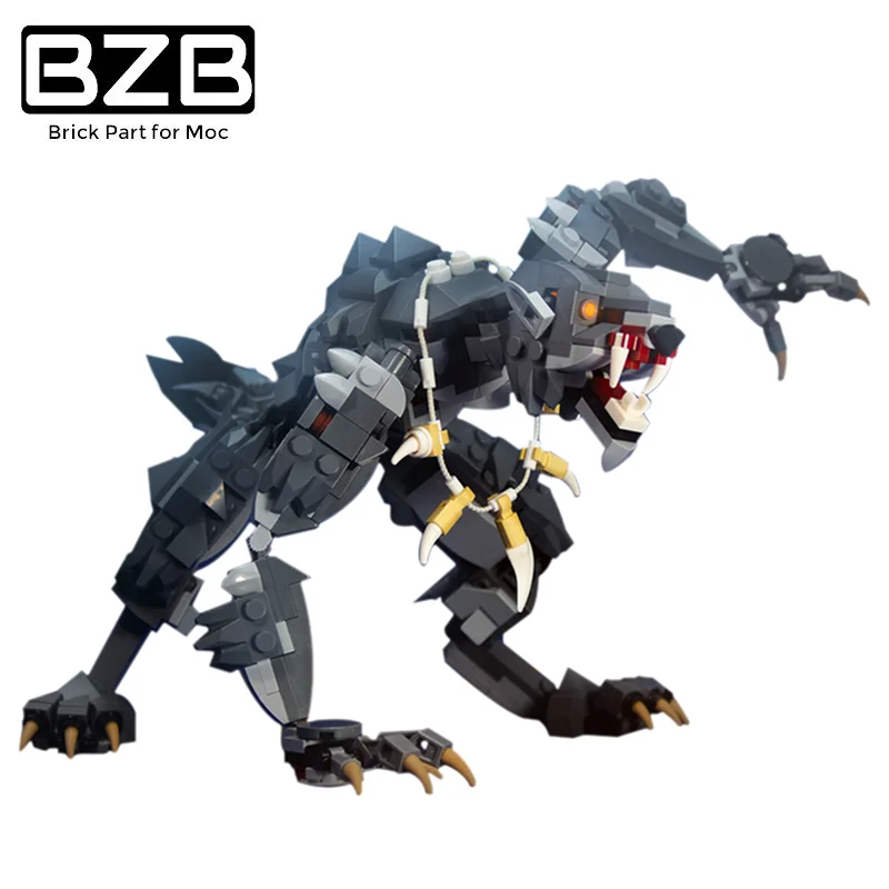 BZB MOC 30412 Ancient Werewolf Movie Series Monster Toys Model Building Blocks Decoration Children Birthday Gifts Toys