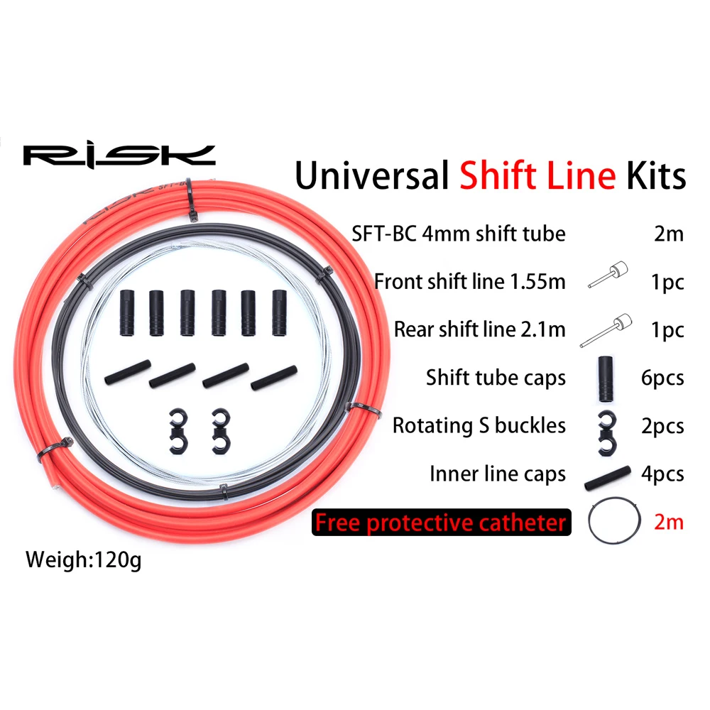 

Risk Basic Bike Brake Shift Cable Housing Group Sets For MTB Bike Road Bicycle Shift Gear Derailleur Brake kits Wire Tube Line