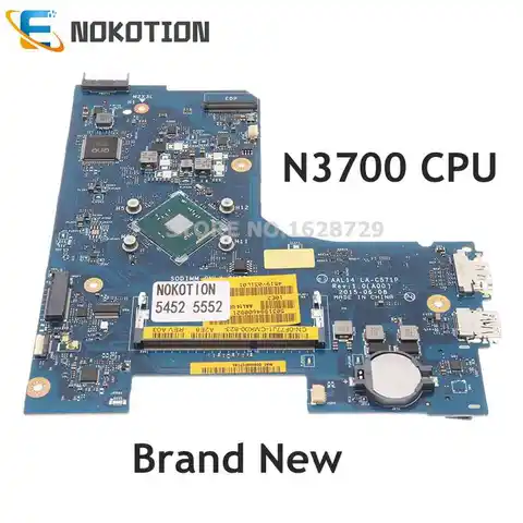 NOKOTION Brand New CN-0F77J1 0F77J1 F77J1 For DELL Inspiron 5552 5452 Laptop Motherboard AAL14 LA-C571P With N3700 CPU