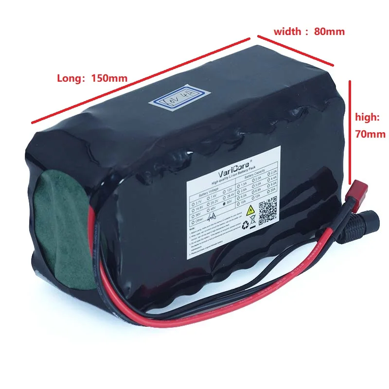 Varicore 16S2P แบตเตอรี่ Li-ion 18650 4Ah 60V 67.2V 4000mAh พร้อม20A ปล่อย BMS 1000Watt
