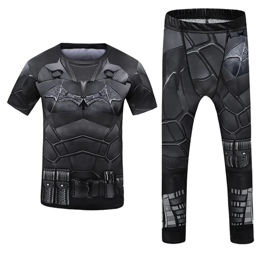 Kid Rashguard Jiu Jitsu T-shirt +Pant MMA Muay Thai Shorts 4pcs/set Boxe Bjj kickboxing Mma Clothing Children Fitness Sportwear