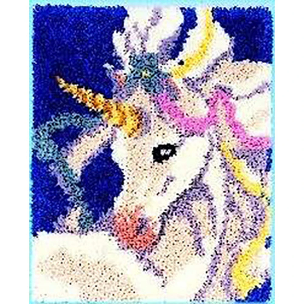 Latch hook rug kits do it yourself Tapestry with Pre-Printed Pattern Carpet embroidery set Foamiran for needlework DIY carpet