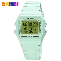 SKMEI Waterproof Outdoor Sport Watch for Women Luxruy Fashion Led Light Chronograph Digital Wristwatch Ladies Dress Alarm Clock