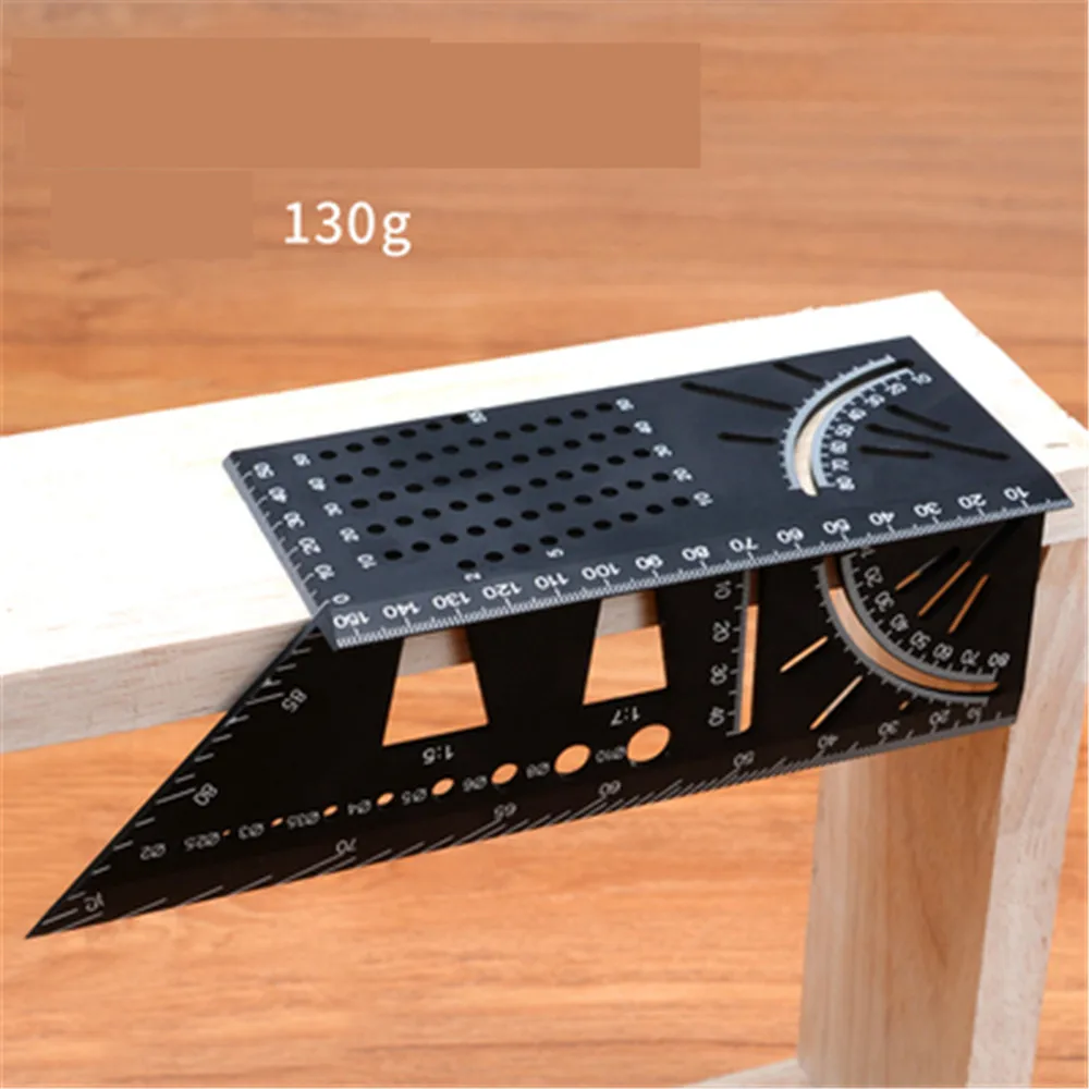 Régua plástica especial do ângulo da elevada precisão da régua do woodworking com escala 45 graus multi-função 90 dispositivo do ângulo de medição