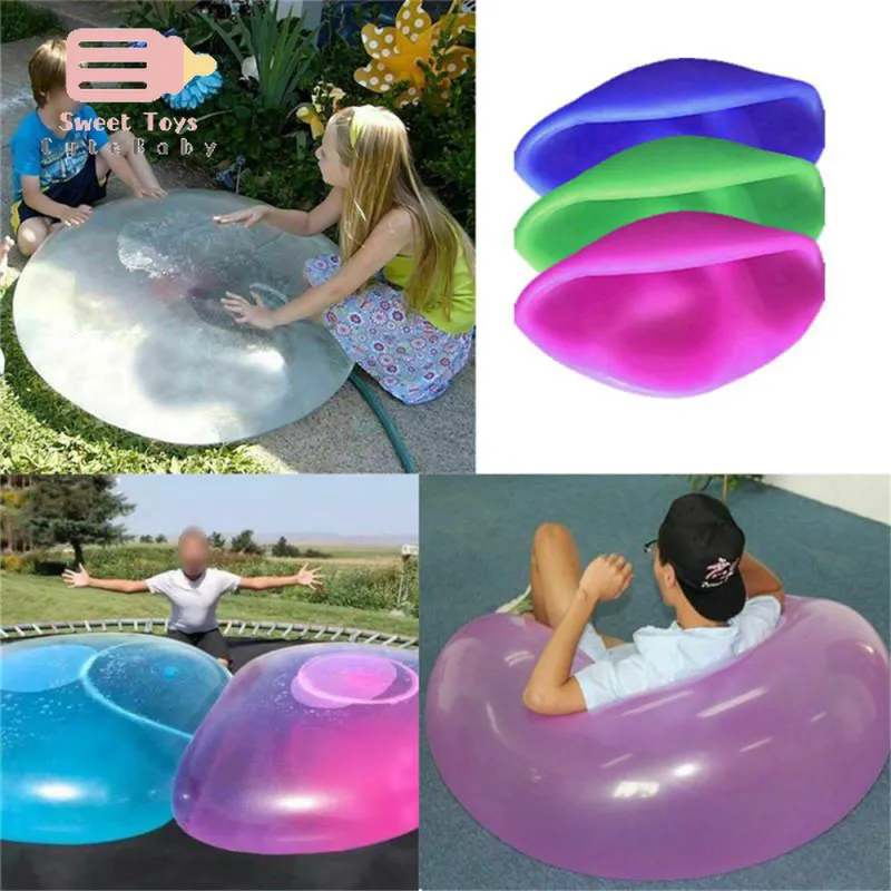 Bola de burbuja duradera para niños, burbuja transparente de bola de juguete, creativo, gran luz, gran oferta