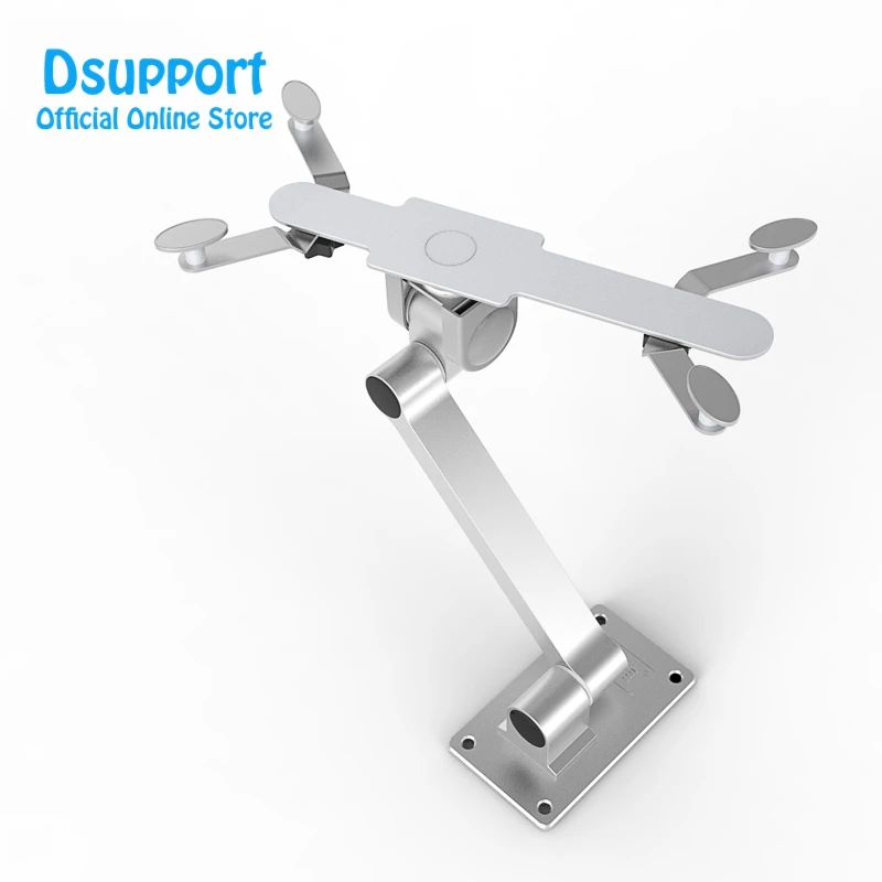 حامل شاشة من سبائك الألومنيوم مثبت على الحائط للكمبيوتر اللوحي، حامل عالمي للأجهزة اللوحية مقاس 3.5-12 بوصة والهواتف الذكية