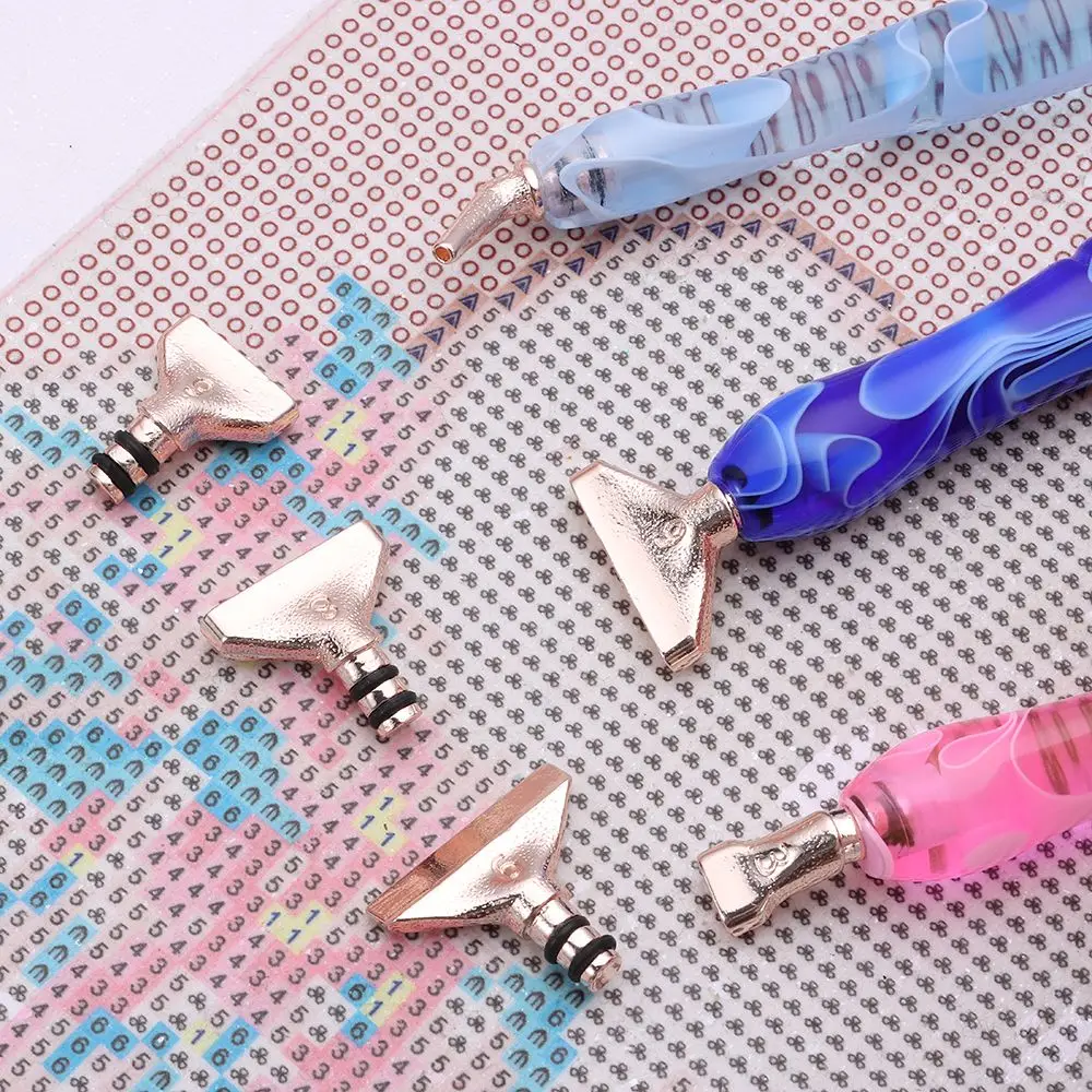 NEW Diamond Painting Pen Replacement Pen Heads Multi Placers Eco-friendly Alloy Point Drill Pen Heads Quick Cases Tool Tips