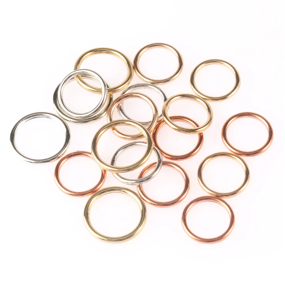 100pcs/lot 18mm CCB Closed Jump Rings Round Circle Loop Rings Supplies for Jewelry Making Handmade DIY Accessories Connectors