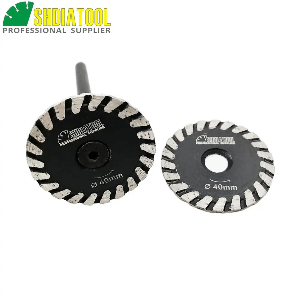 DIATOOL 1pc mini blade with removable 6mm shank and 1pc mini blade without removable 6mm shank