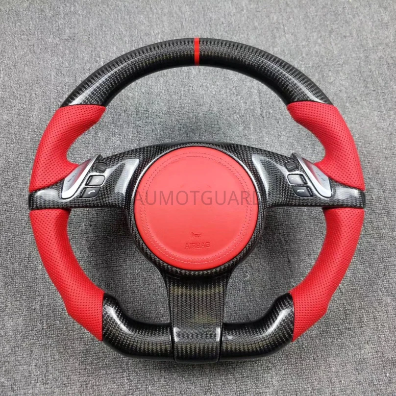 

Custom Alcantara Carbon Fiber Steering Wheel For Porsche 911.1 970 958 Panamera Cayenne Racing Wheel Convertible