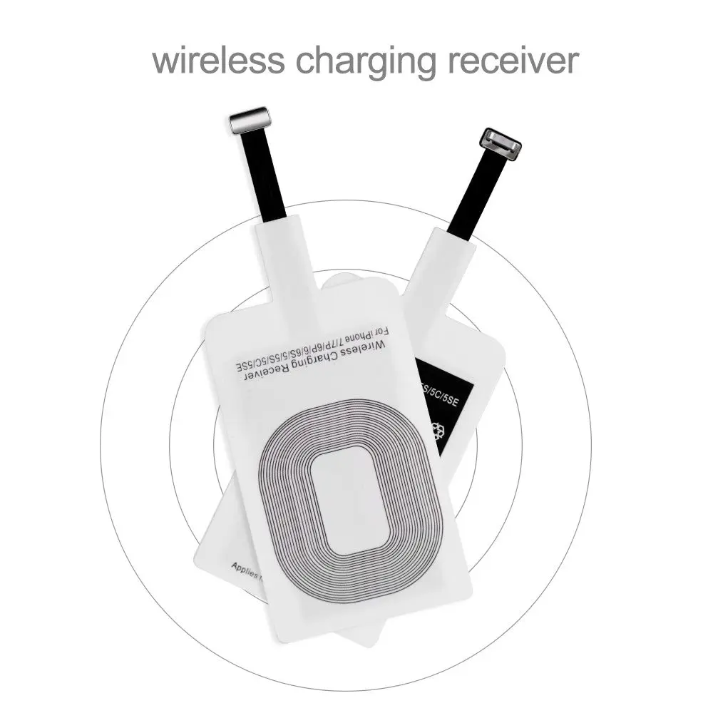 Pad For Android Type-C Adapter Induction Patch Charge Coil Qi Wireless Charging Receiver Charger