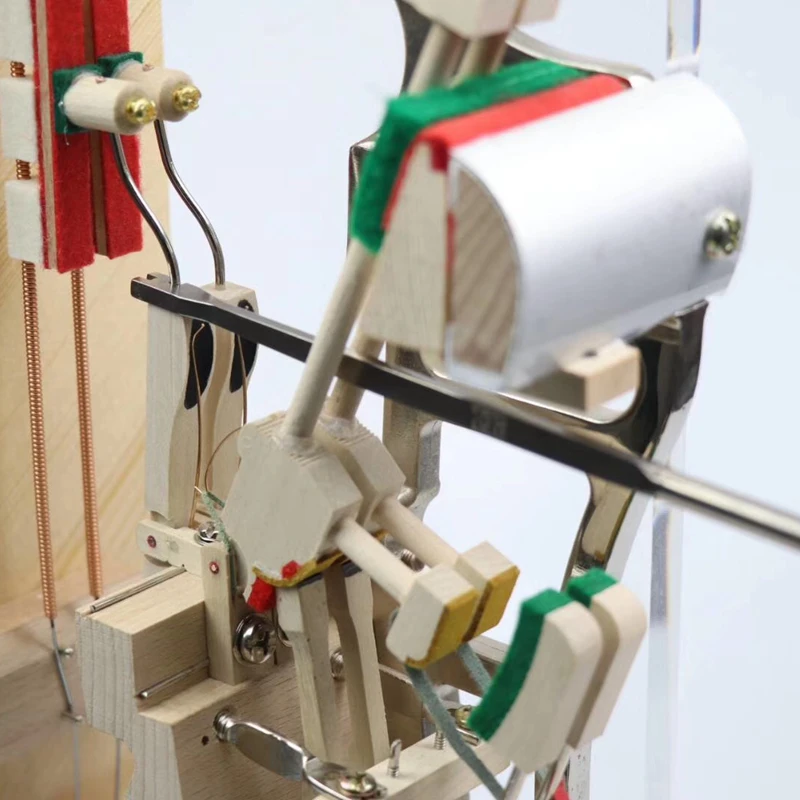 Alat kunci pas penyesuaian kawat peredam Piano, aksesori alat penyetel piano, bagian alat perbaikan piano