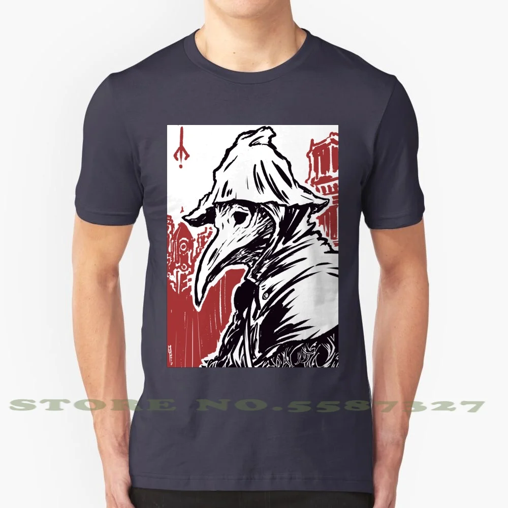 Eileen 100% Cotton T-Shirt Bloodborne From Software Eileen Crow Feathers Hunter The Old Hunters Rpg Jrpg Dark Souls Amygdala