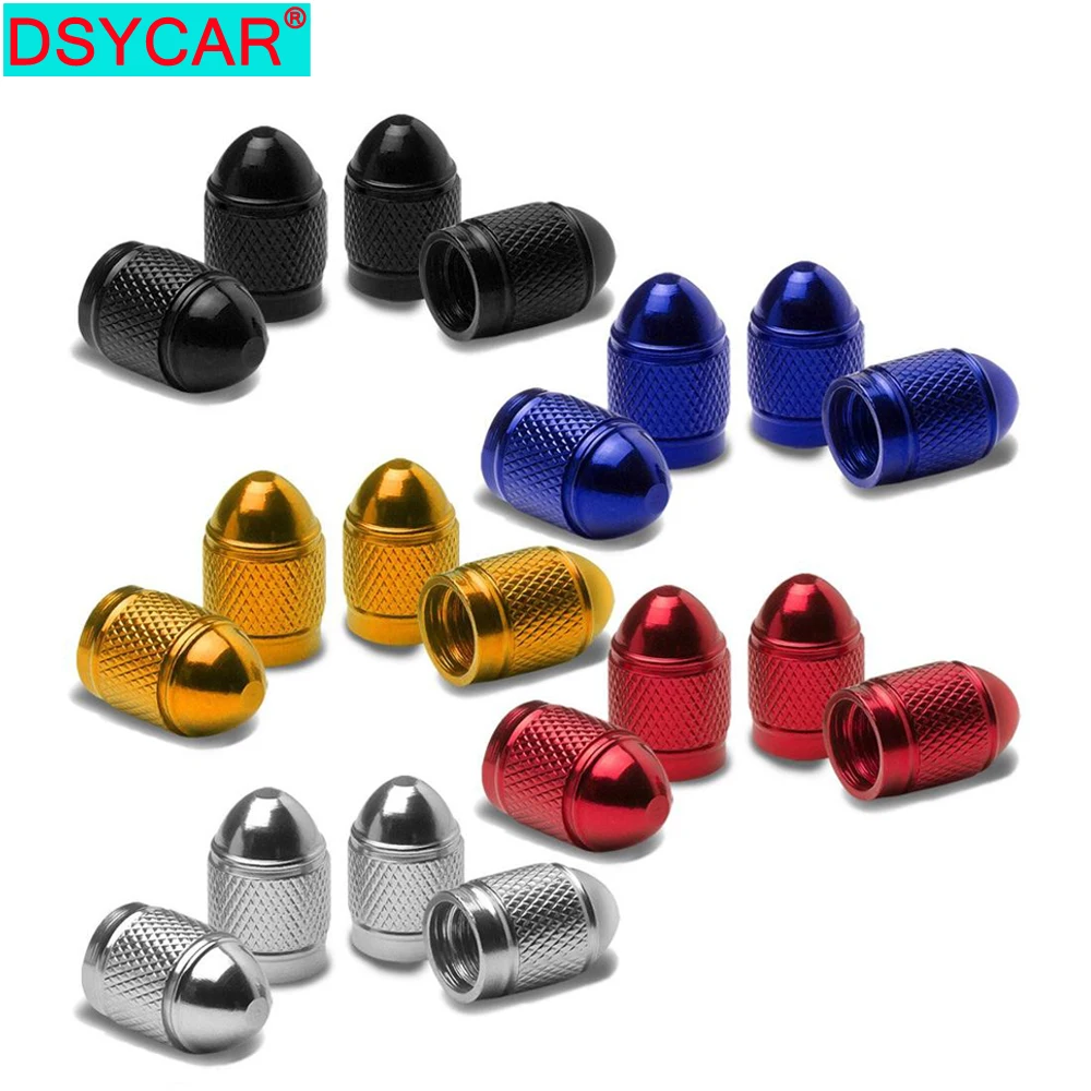 DSYCAR 4Pcs/Lot Bike Motorcycle Car Tires Valve Stem Caps Dustproof Cover for BMW Lada Honda Ford Car Car Styling Accessories