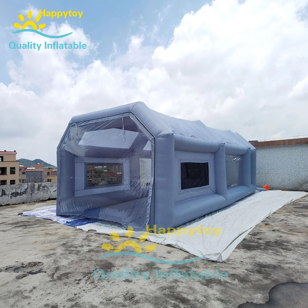 For Car Painting Room Inflatable Paint Spray Booth Tents With Filter And Blowers