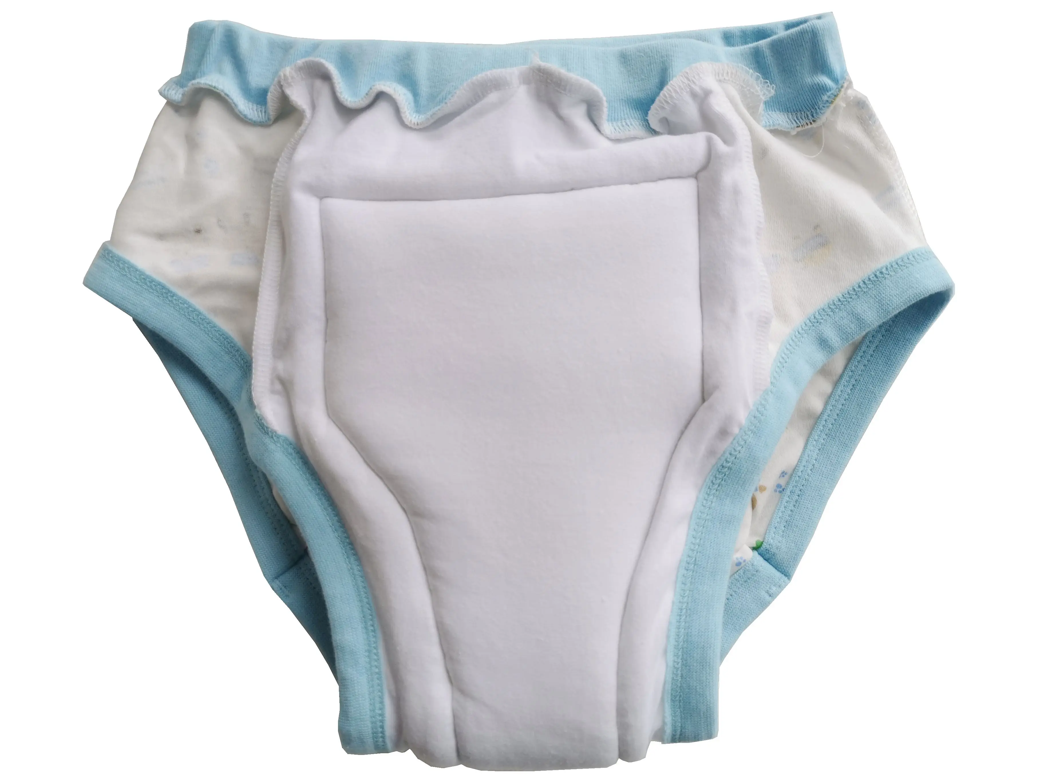 Adult printed buleteddy trainning pants/Adult baby brief with padding inside/ABDL trainning pants/adult trainning pant/abdl pant