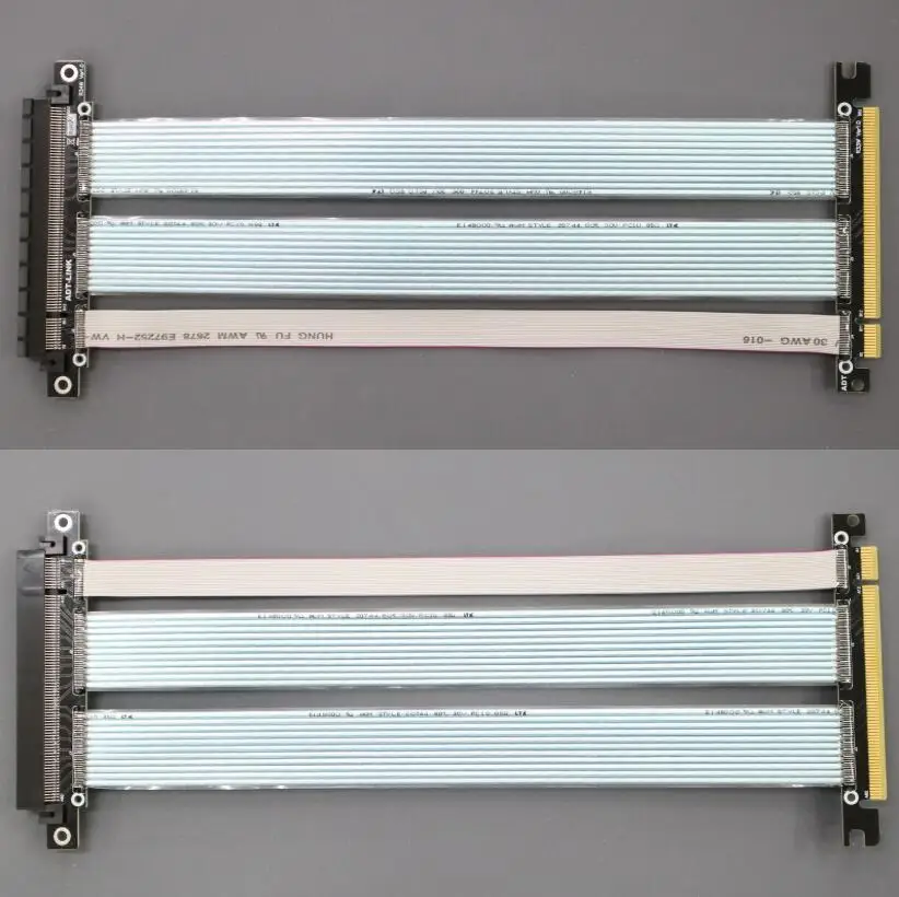 Nâng PCI-E X16 4.0 X16 Với Sợi Dây Cáp Nối Dài Card Đồ Họa Máy Tính Cài Đặt Khung Xe PCI Express Nối Dài Ruy Băng 256G/Bps
