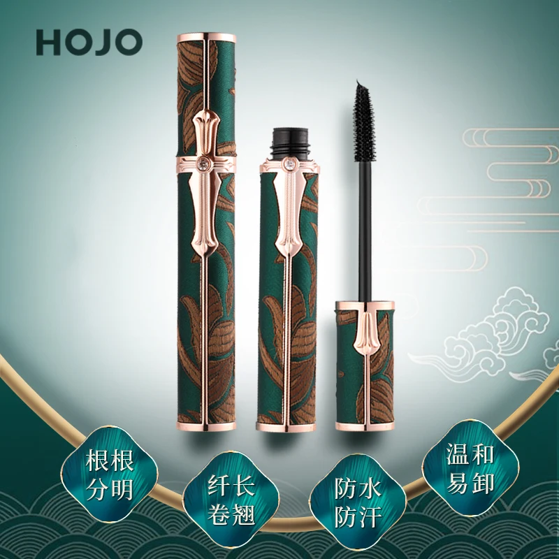 Charming Peacock Feather Black Curling Mascara Thick Lengthening Long Lasting Waterproof Sweat-proof Easy to wear Eyelash Makeup