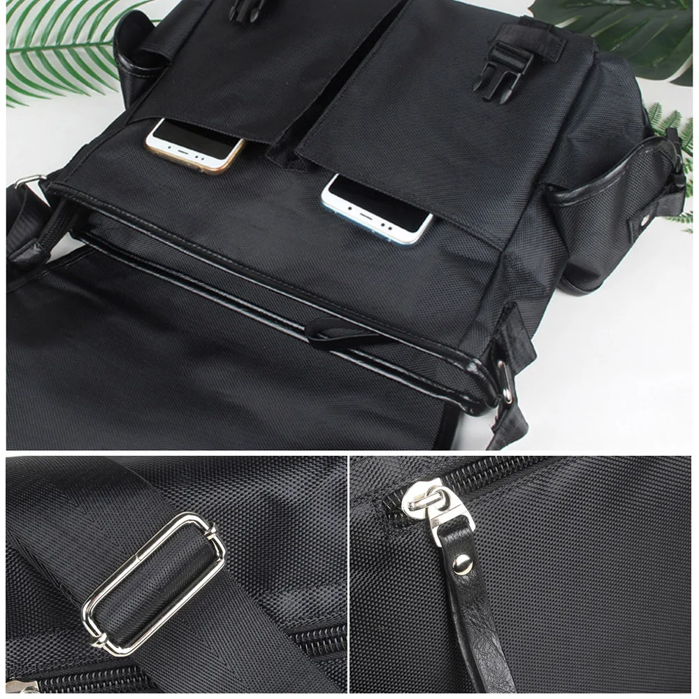 Bolsa de ombro grande impermeável para homens, bolsa de viagem de negócios, bolsa crossbody mensageiro, laptop, moda, XA618ZC