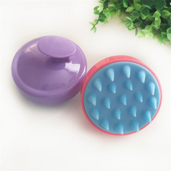 

100pcs Silicone Hair Brush Shampoo Scalp Brush Comb Head Spa Slimming Massage Brush Body Hair Washing Comb Shower Bath Brush