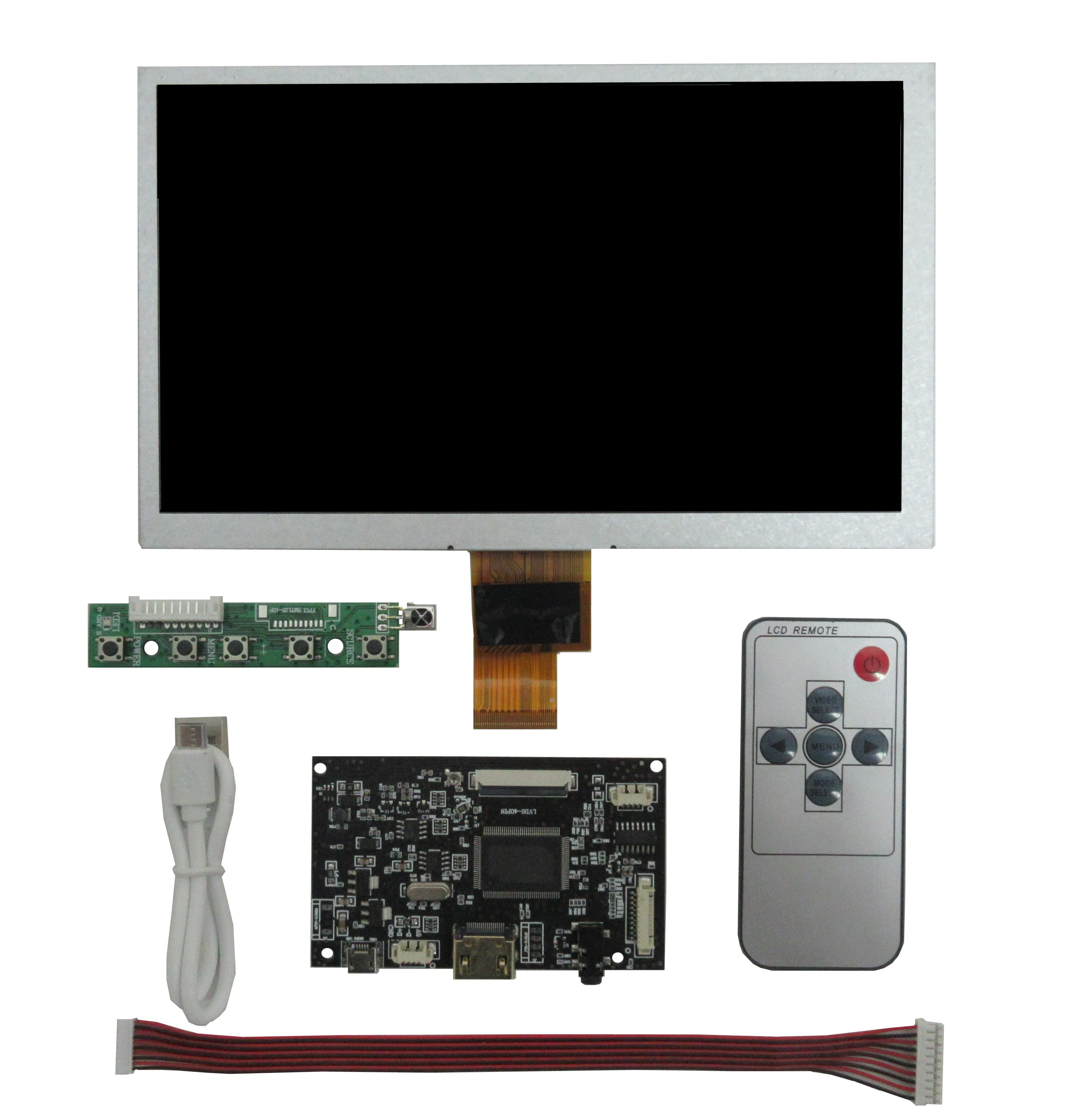 8 Inch 1024*600 Multipurpose LCD Screen Display Controller HDMI-Compatible Audio Control Driver Board For Raspberry Pi Banana Pi