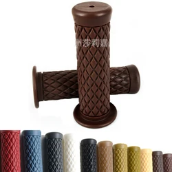 Retro clássico moto grips handle bar acessórios de scooter do vintage para harley yamaha motocicleta guiador café racer moto grip