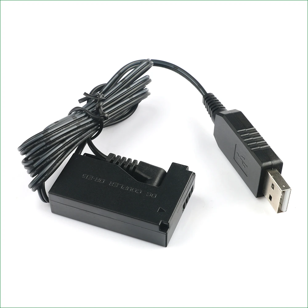 QC3.0 USB LP E12 LPE12 Giả Pin ACK-E15 DR-E15 DC Khớp Nối Cho Canon EOS 100D Nổi Dậy SL1 Kiss X7 powerShot SX70 HS