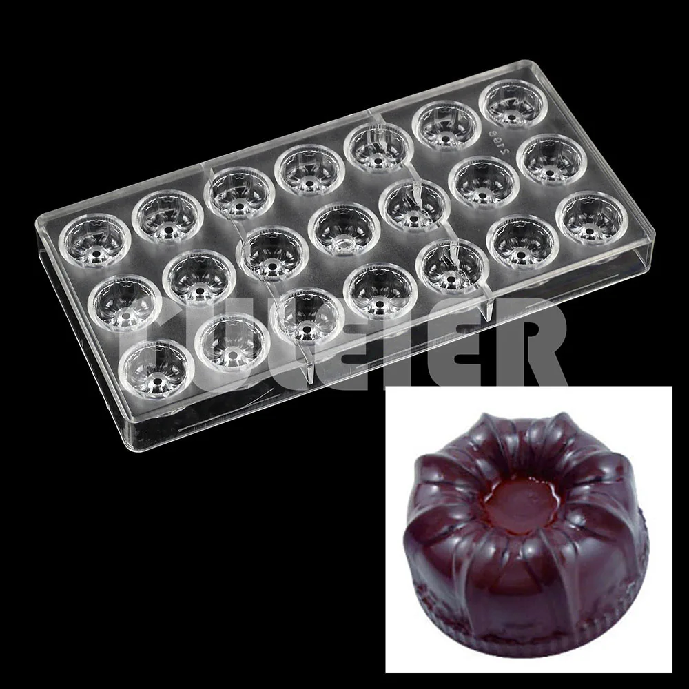 3D Polycarbonate Chocolate Mold For Baking Candy Bar Mould Sweets Bonbon Chocolate Cake Decoration Confectionery Tool Bakeware