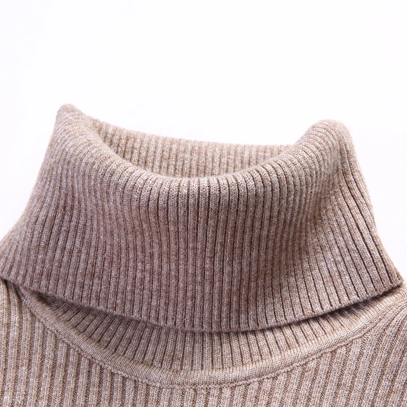 Top Quality Warm New Brand Knit Pullover Turtle Necks Sweater Winter Solid Color Simple Casual Men Jumper Fashion Clothing 2023