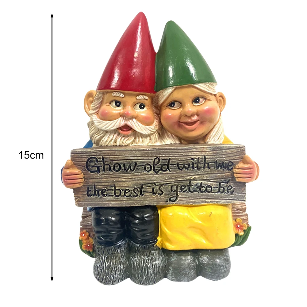 Estatua de resina 3D para decoración de escritorio, accesorio de adorno de muñeco travieso, para regalo, decoración artesanal de jardín y Pascua