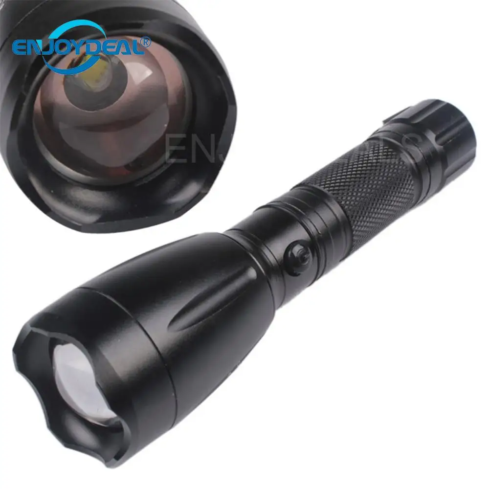 

Super Bright 3000 Lumens LED Zoomable 5-Mode Flashlight Torch Zoom Waterproof Lamp for hunting cycling climbing camping