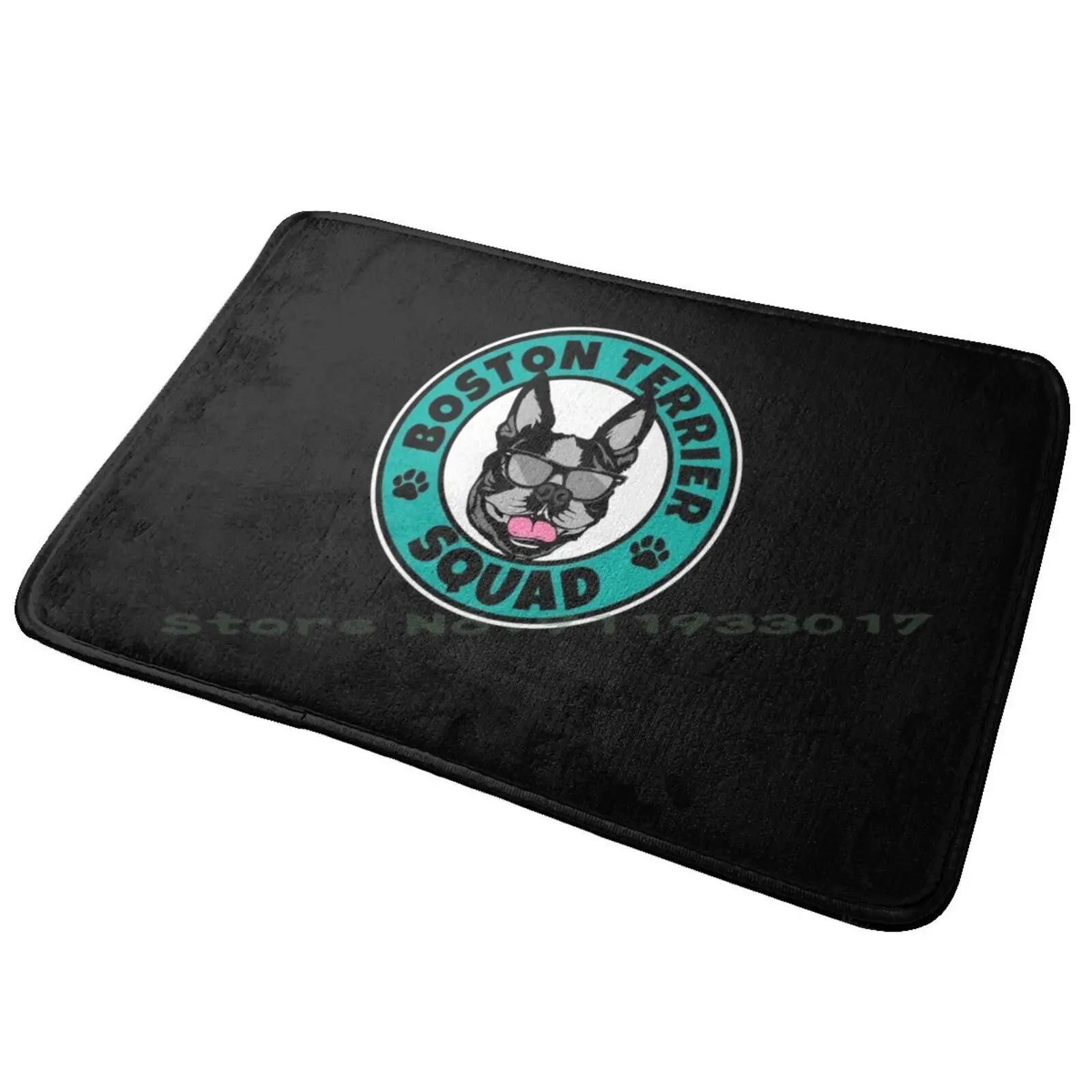 Boston Terrier Squad I Dog Lover I Boston Terrier Entrance Door Mat Bath Mat Rug Orlando Florida Wdw Theme Park Kingdom