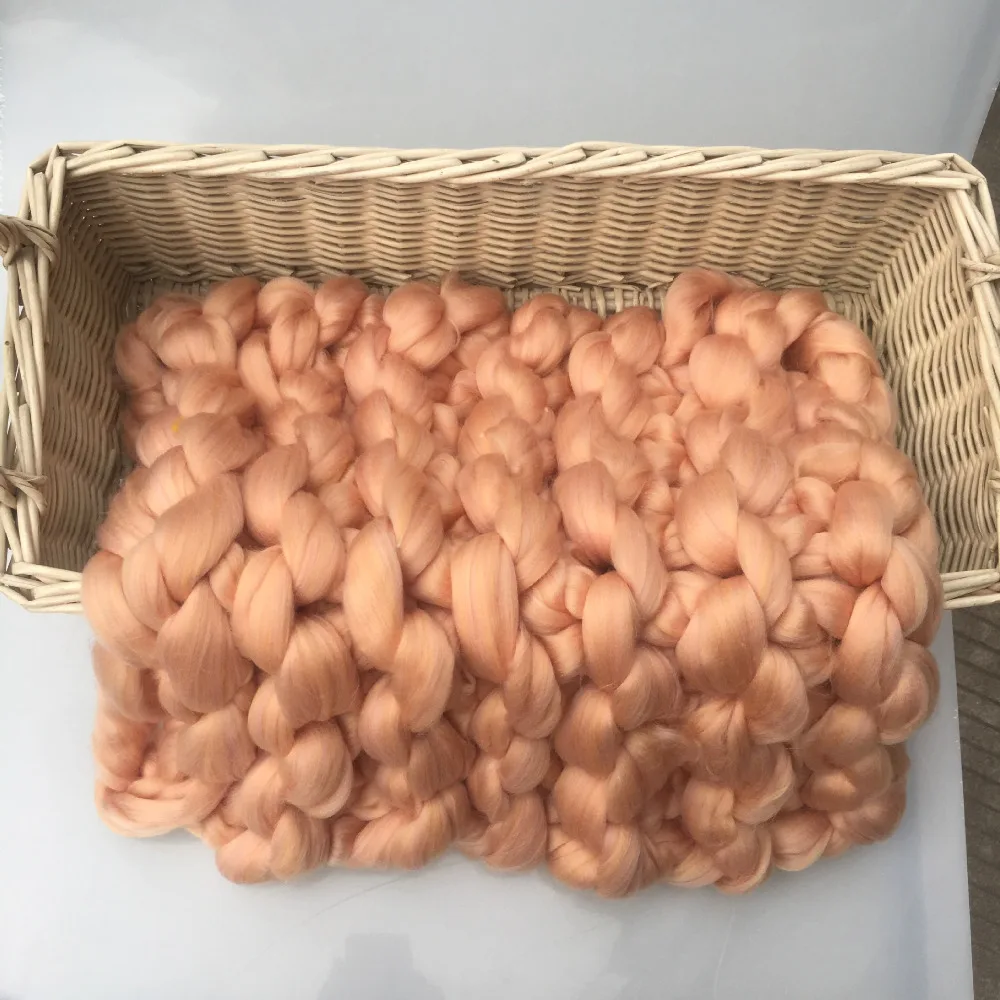 Hand Knitting Soft Baby Photography Blanket Super Thick Wool Chunky Blanket Newborn Basket Filler Newborn Photography Props