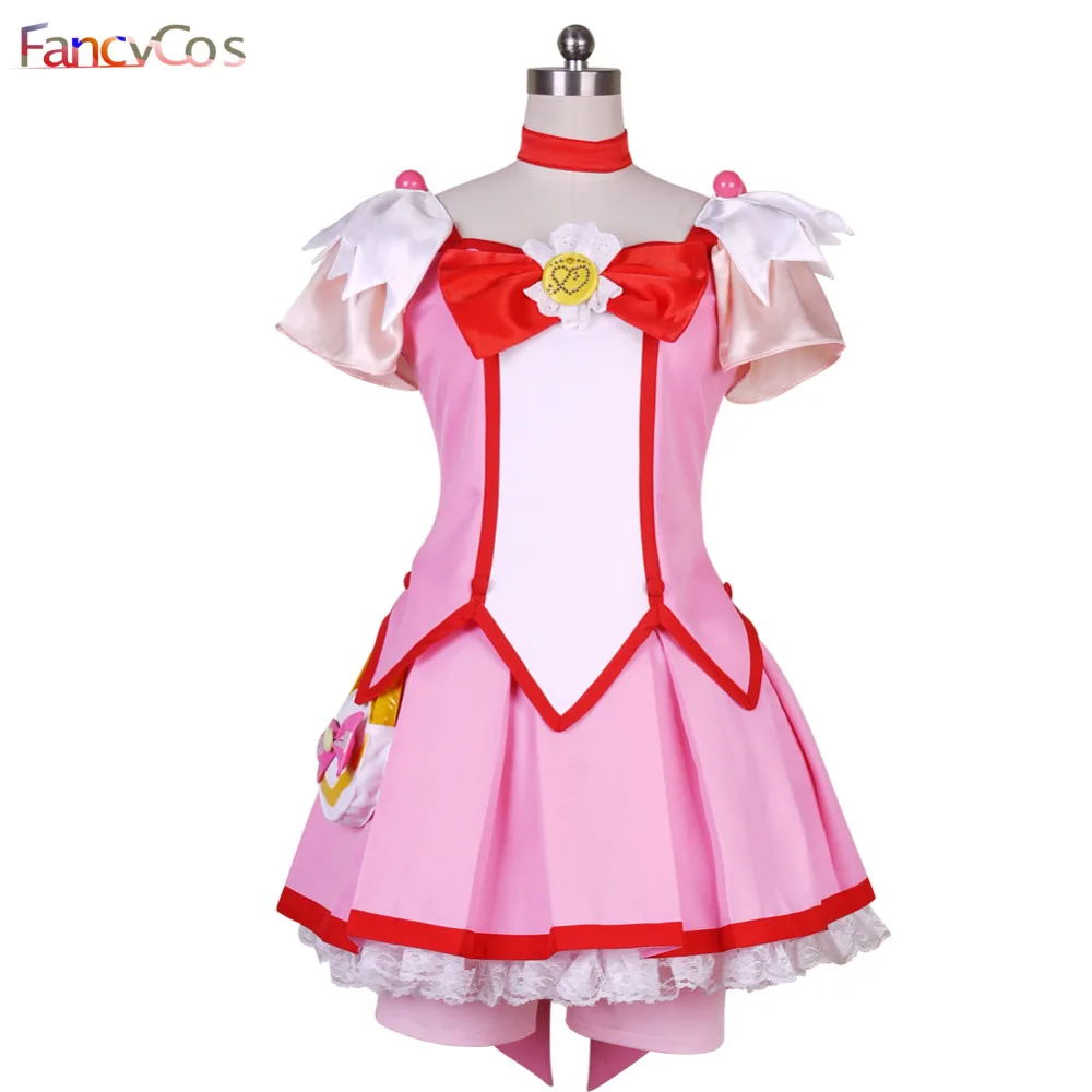 

Girls Smile PreCure! Glitter Force Glitter Lucky Cure Happy Dress Cosplay Costume Anime Custom Made Halloween Plus Size Carnival