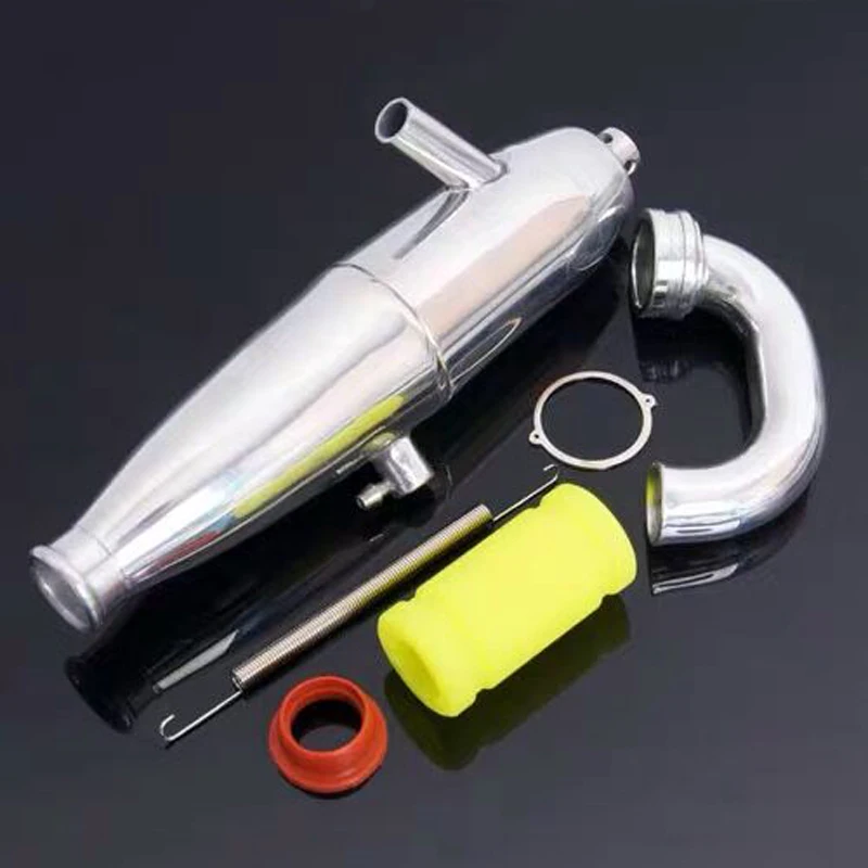 1Set Exhaust Pipe SH 21 28 Level BQ003 Engine Exhaust Tube for 1/8 RC Cars Spare Parts HSP Model Car