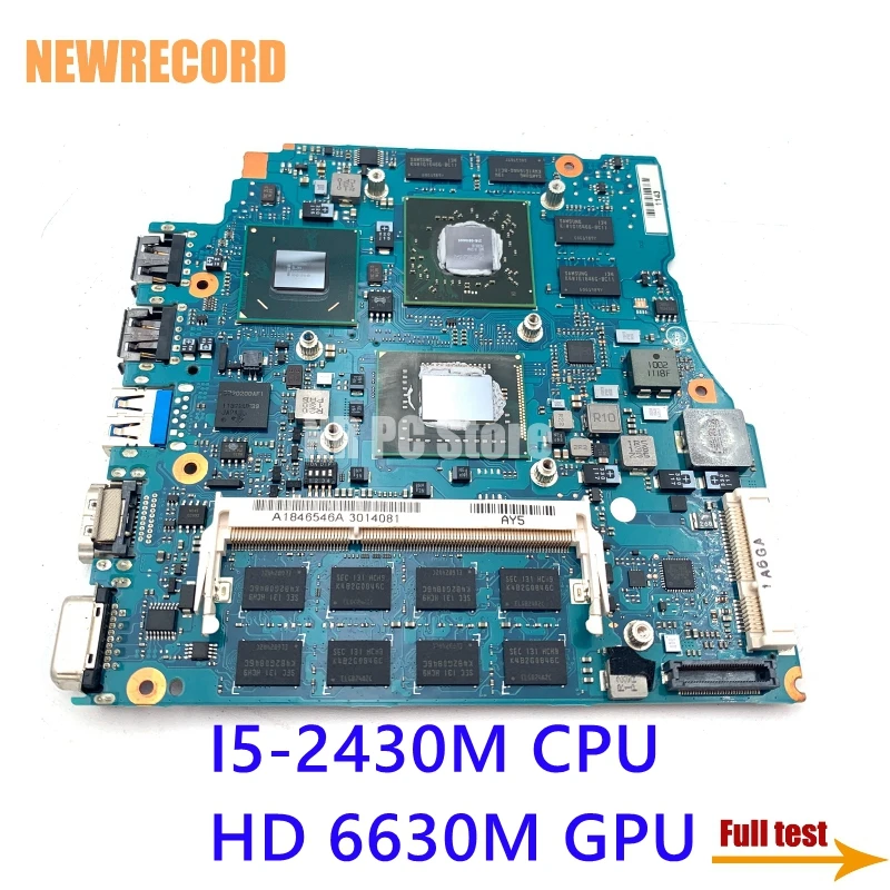 For SONY MBX-237 A1846546A Laptop Motherboard I5-2430M CPU 4GB HD 6630M 1GB GPU V032 Main Board Full Test