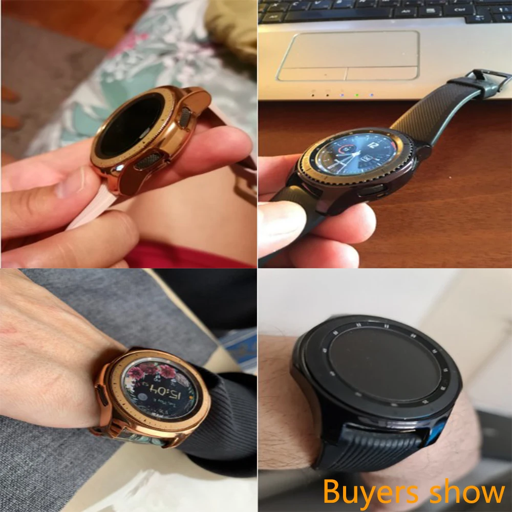 2021New Electroplated Case for Samsung Gear S3 S4 Galaxy Watch Soft TPU All-Around Protective Bumper Shockproof Anti Scratch