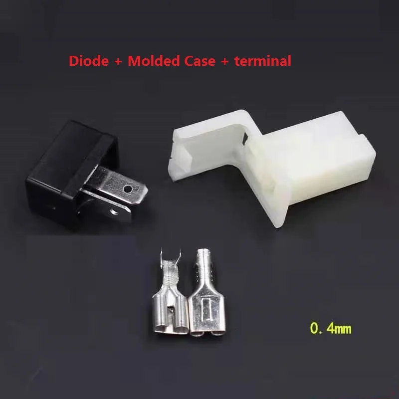 50 / 100 sets of automobile connector horn plug and socket, including wiring terminal and motorcycle harness connector