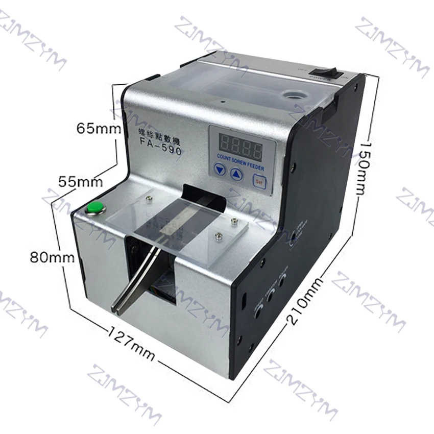 FA-590 Automatic Screw Counting Machine Digital Display Screw Counter 1.0-5.0mm Adjustable Track Screw Counting Tools AC100-240V