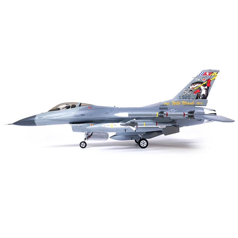 FMSRC RC Airplane 80mm Ducted Fan EDF Jet F16 F-16 Falcon 6CH with Flaps Retracts Hobby Model Plane Aircraft Avion Boy Gift