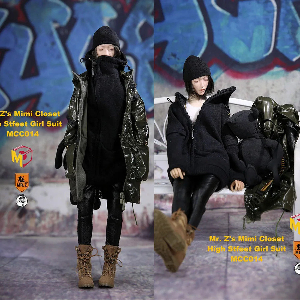 

Mcc014 Mcctoys Mr.Z 1/6 Female Soldier Windbreaker Boots Mini Backpack Closet High Street Girl Suits For 12'' Action Figure Body