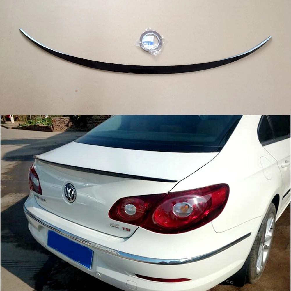 SHCHCG For Volkswagen Passat CC 2009 2010 2011 2012 2013 2014 2015 2016 ABS Material Unpainted Primer Tail Wing Rear Spoiler