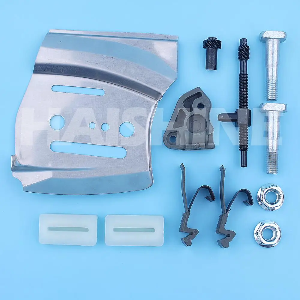 Catena di Bar Piastra di Regolazione Tenditore Noci Borchie A Vite Kit Per Husqvarna 362 365 372 372XP 371XP 385XP 390 390XP Motosega parti