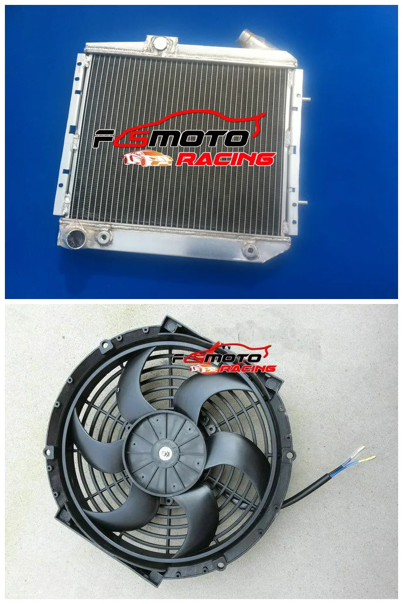 50mm All Aluminum Alloy Radiator+Shroud+ Fan For Renault Super 5 GT R5 R9 / 11 1.4 Turbo AT 1985-1991