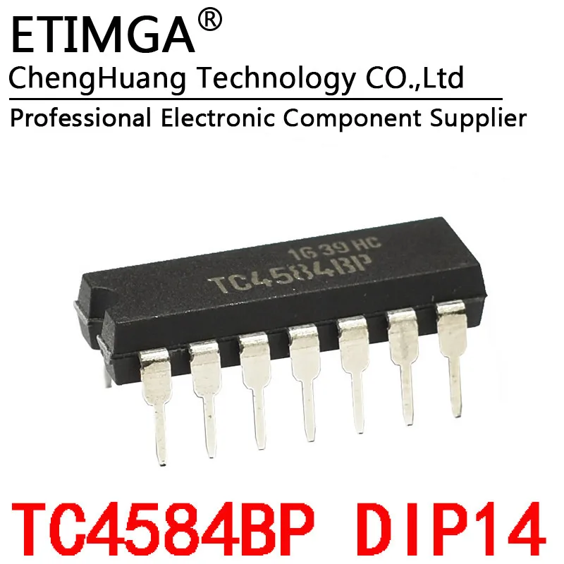 5PCS/LOT TC4584BP DIP-14 Logic Six Inverting Schmitt Trigger