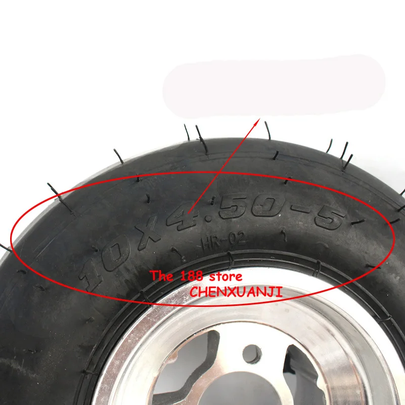 KARTING wheel tire front 10x4.50-5 with 5 inch aluminium alloy hub for GO KART ATV UTV Buggy